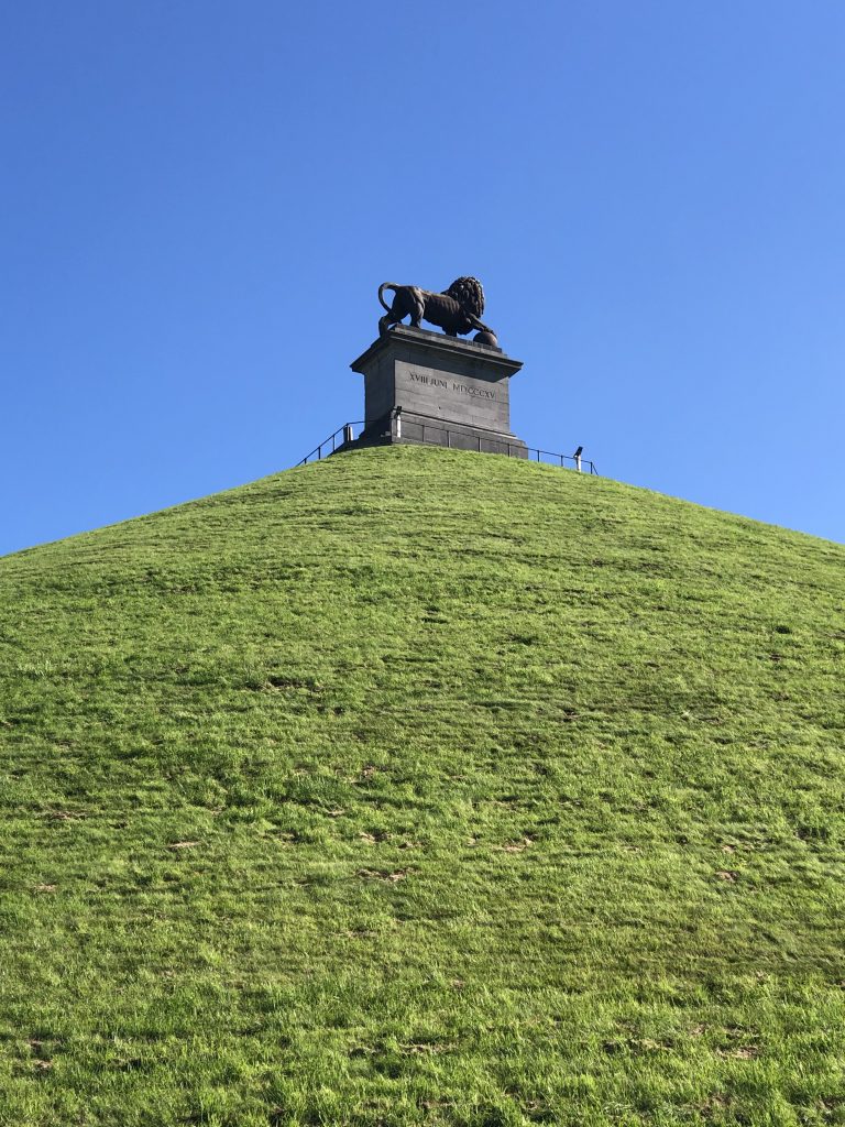 La colina del León en Waterloo (Bélgica).